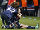 Paris Saint-Germain 2-1 Chelsea: Late Edinson Cavani strike gives Parisians slender advantage in Champions League last-16 tie