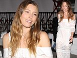 Jessica Biel is a vision in white at opening of her new kid-friendly eatery in LA