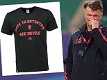 Manchester United selling 'Duty to Entertain' merchandise despite criticism of Louis van Gaal's style of play