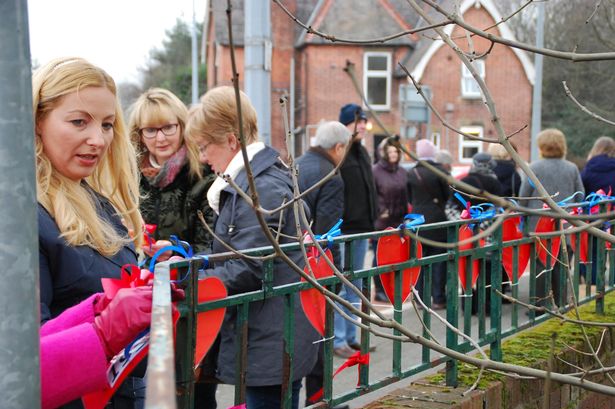 Wrexham's Groves School campaigners hold Valentine's weekend demonstration