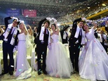 3,000 couples in Unification Church mass wedding
