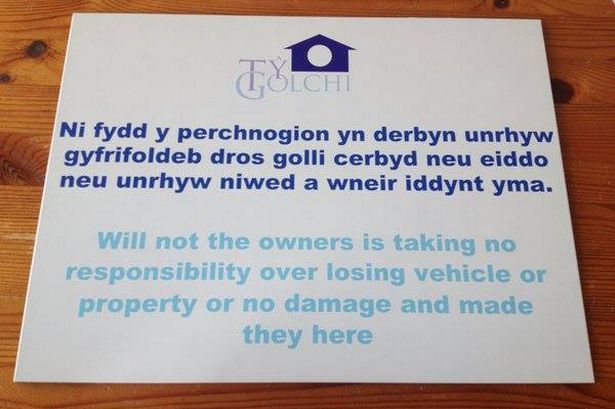 Gwynedd cafe pokes fun at nonsense translations with gobbledegook English