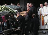 Farewell, Father Jack: Hundreds of mourners including Ardal O'Hanlon attend the funeral of actor Frank Kelly who brought 'joy to millions' as the drunken, foul-mouthed priest in Father Ted