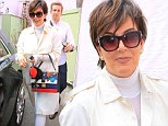 Kris Jenner steps out to lunch in skintight leggings after Paris Fashion Week