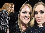 Adele takes selfie with doppelgänger fan at Birmingham concert