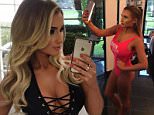 TOWIE's Billie Faiers showcases her enviable curves in plunging lace-up swimsuit