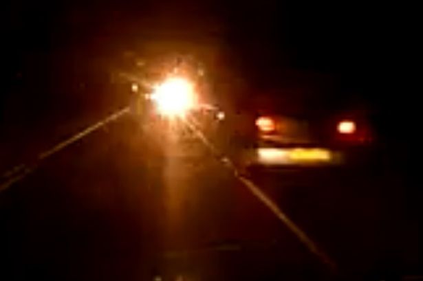 Dashcam captures near head-on crash on A548 in Flintshire