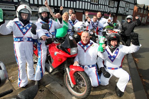See what Wrexham motorcyclists see as they zip around the North Wales coast for charity