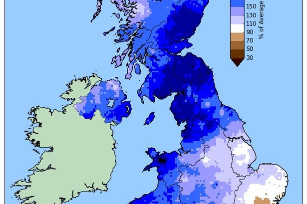 Wettest and warmest winter in North Wales since 1910