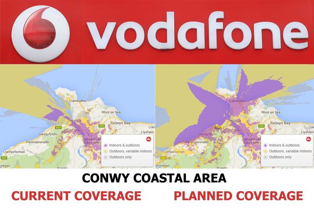 Vodafone rolling out 4G in Bangor, Llandudno and Rhyl