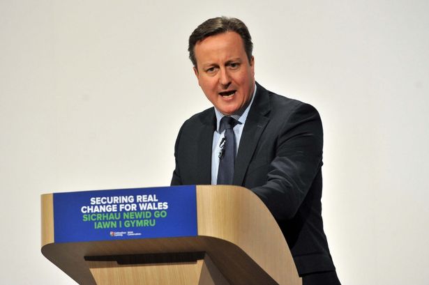 David Cameron tells North Wales conference rail electrification will happen … but not when