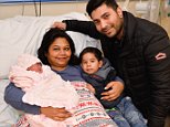 Little girl born just ONE minute into the New Year becomes the first baby of 2017