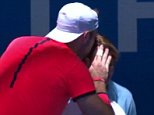 Tennis star Jack Sock kisses lineswoman hit by 204km/h serve at Hopman Cup in Perth