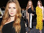 Amy Adams and Emma Stone wear off-the-shoulder dresses at pre Golden Globes party