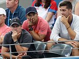 Lleyton Hewitt takes in the Brisbane International as he's joined by fellow tennis star Thanasi Kokkinakis