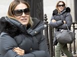 Comfort comes first! Sarah Jessica Parker wraps up warm as she heads to a salon to prep for the Golden Globes