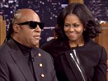 Stevie Wonder serenades Michelle Obama with hit songs on Jimmy Fallon show 