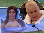 'You're in the wrong, just shut up!' Kim Woodburn throws EPIC tantrum after Geordie Shore's Chloe Ferry 'soaks' her by jumping into the CBB hot tub