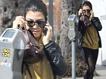 Kourtney Kardashian dashes to a laser hair removal clinic