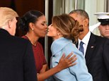 Obamas hand Donald Trump and Melania the White House keys