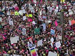 Half a MILLION people take to the streets of DC