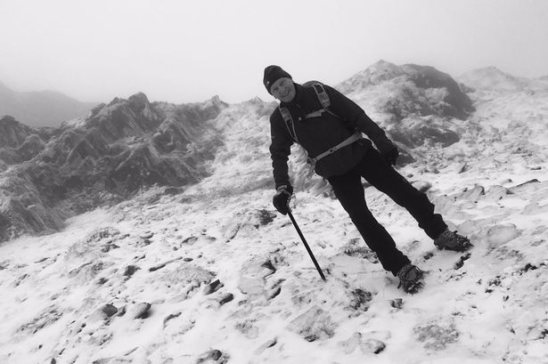 Snow and ice covered Snowdon scaled by mountaineer who took this incredible footage