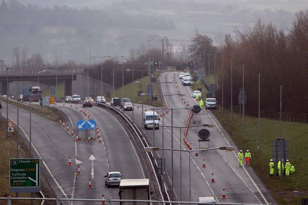 A55 roadworks at Conwy tunnel begin