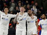 Swansea seal vital win at Palace on day new head coach appointed