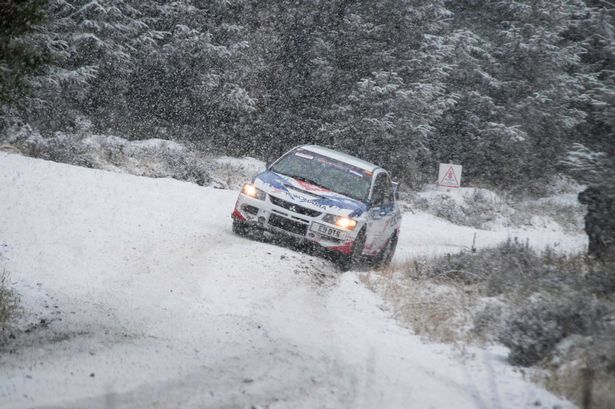 Stunning snow images of Cambrian Rally show why 'unsafe' event was cancelled