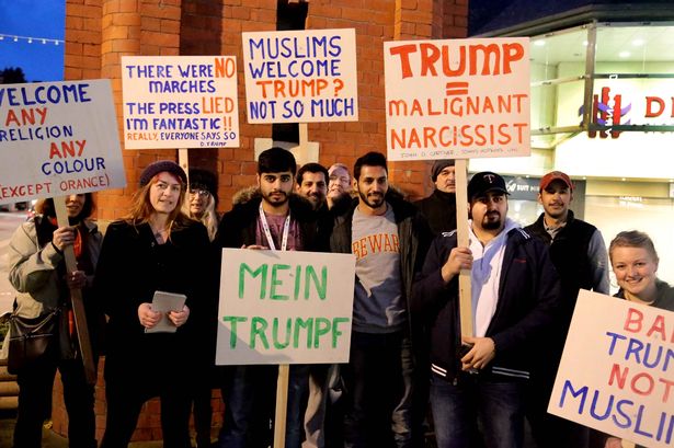 Bangor's anti-Trump protesters call for US president's UK state visit to be dropped