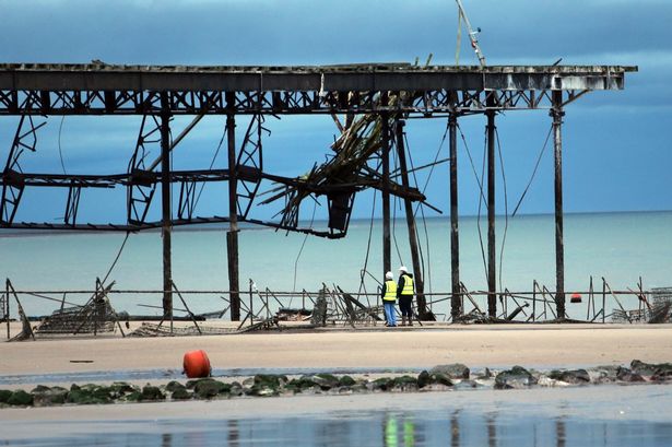 Colwyn Bay pier debris 'could pose a risk to people's safety'