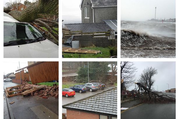 Storm Doris hits North Wales: the chaos and damage so far