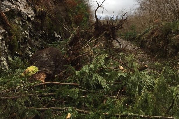 Stretch of Conwy Valley line to stay closed after Storm Doris damage