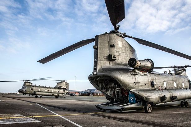 Have you spotted Chinook helicopters over North Wales?
