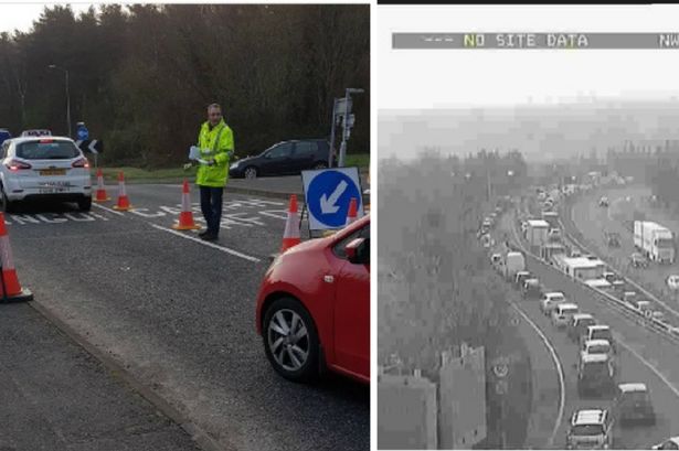 A55 traffic queues for miles as 'ridiculous' Welsh Government carries out rush hour census