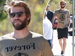 Liam Hemsworth looks casual without Miley Cyrus in Malibu