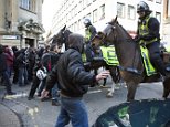 Violence flares as police clash with far-right group