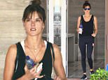 Alessandra Ambrosio is a fit babe in black at Pilates