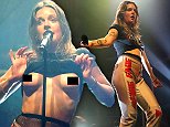 Swedish singer Tove Lo shocks by flashing her bare breasts