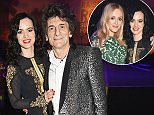 Ronnie Wood and wife party with Fearne Cotton in London