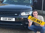 Rude personalised plate is up for sale for £6,000