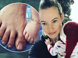 Behati Prinsloo amd daughter Dusty wear matching anklets