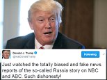 Trump calls NBC and ABC 'totally biased and fake news'