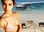 Lily Aldridge posts steamy bikini snapshot on island trip
