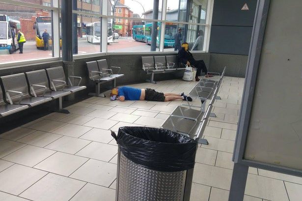 Shocking scale of Wrexham bus station drug use in these photographs