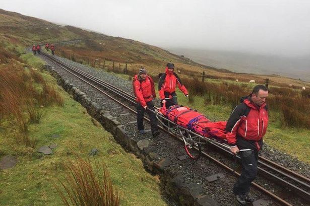 Teenager stretchered off Snowdon summit