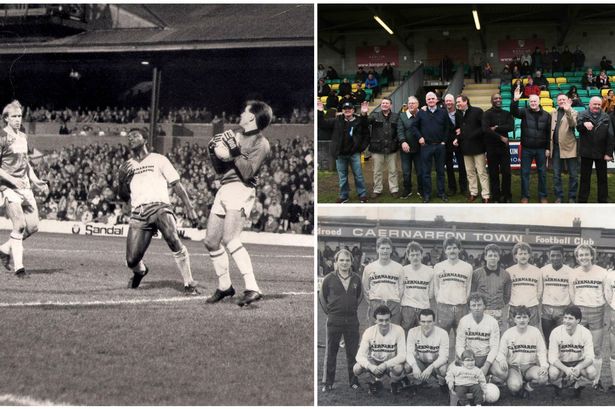 Caernarfon FC's famous FA Cup run team reunited after 30 years