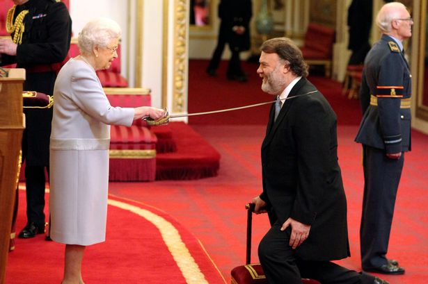 Arise Sir Bryn Terfel: The opera star has been knighted by the Queen