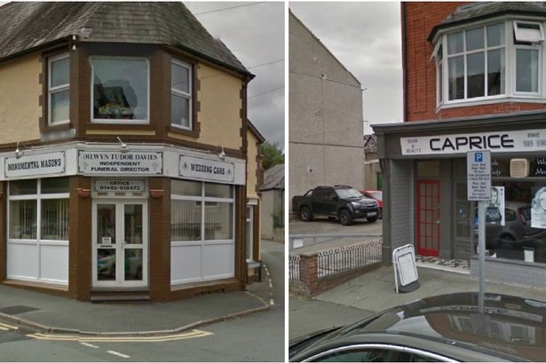 Thieves target Old Colwyn undertakers and hair salon