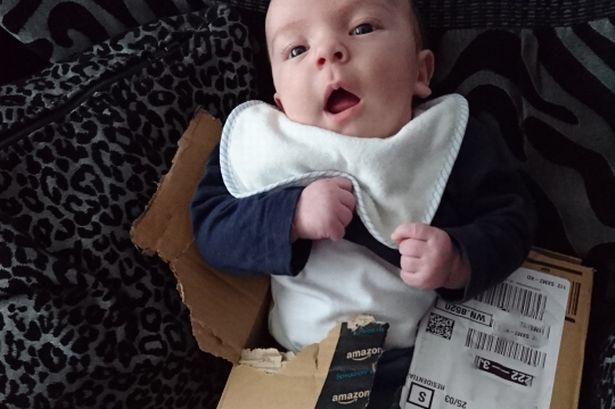 Rhyl dad posts image of son in Amazon box on Twitter… what happened next is heartwarming